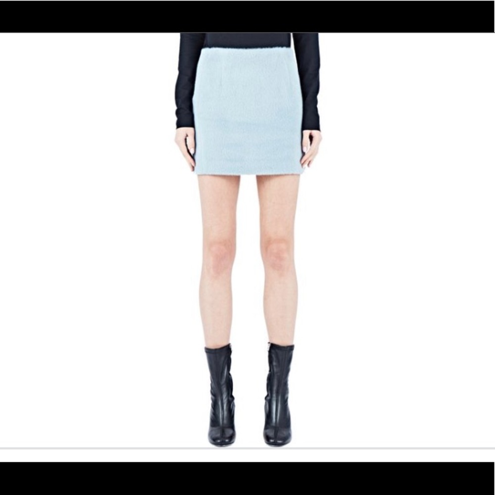 Acne Studios Kyte Hairy Skirt Blue Size 34
